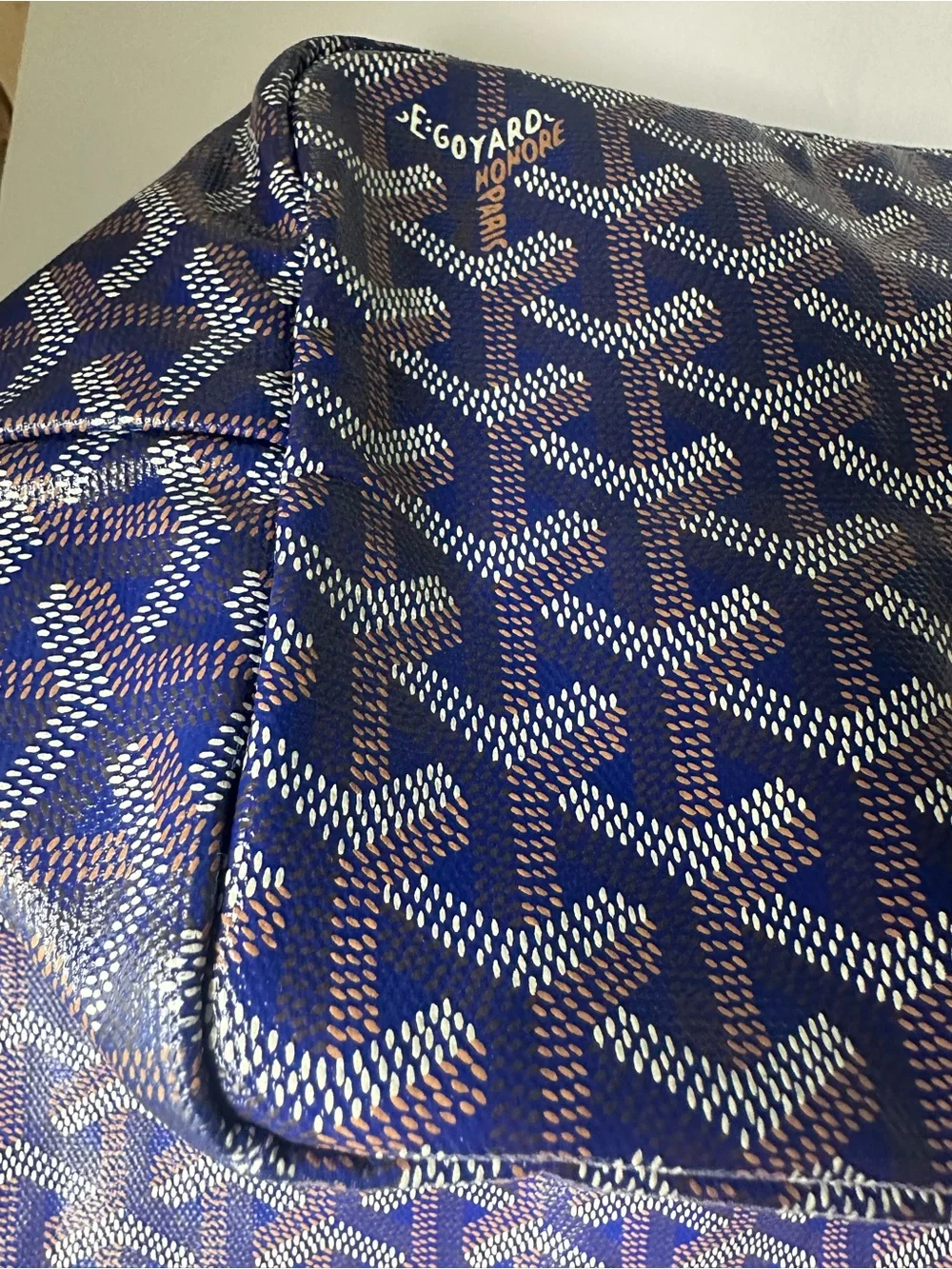 💙Authentic Goyard Saint Louis Pm Navy tote comes with the pouch